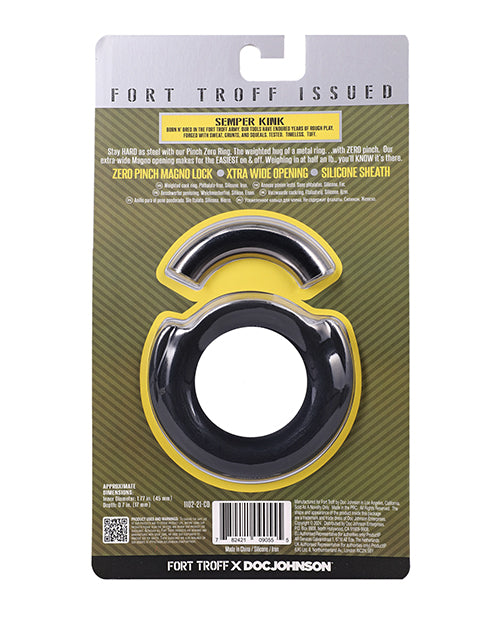 Fort Troff Pinch Zero Cock Ring - Black
