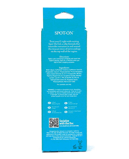 Spot On G-Spot Stimulating Gel for Women - 2 oz Tube
