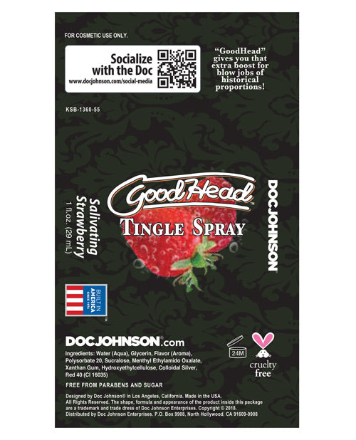 GoodHead Tingle Spray - Salivating Strawberry