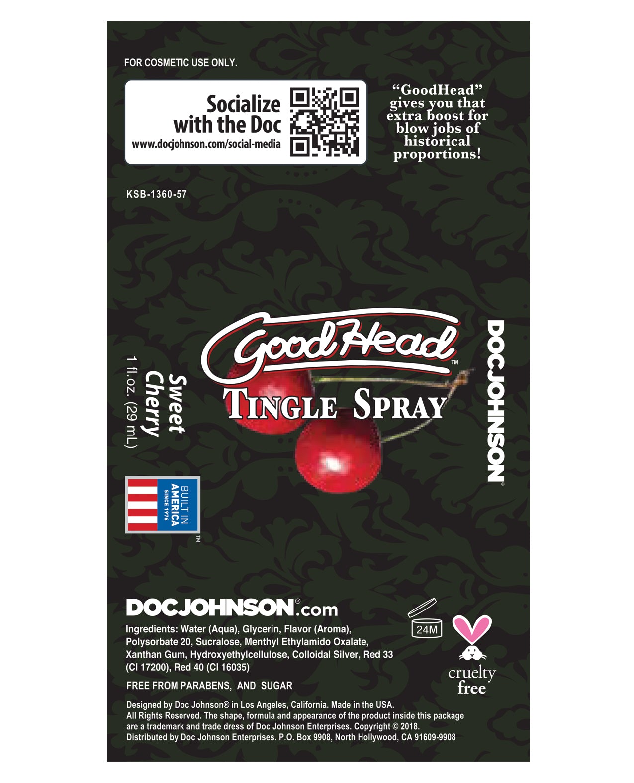 GoodHead GoodHead Tingle Spray - Sweet Cherry - Image 3