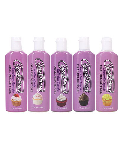 GoodHead GoodHead Cupcake Oral Delight Gel - Asst. Flavors Pack of 5 - Image 2
