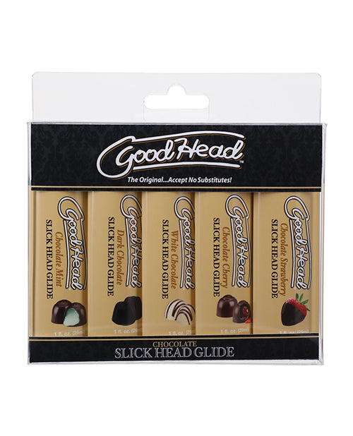 GoodHead Chocolate Slick Head Glide - Asst. Flavors Pack of 5