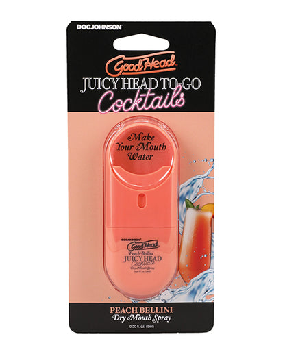 GoodHead Juicy Head Cocktails Dry Mouth Spray To-Go - Peach Bellini