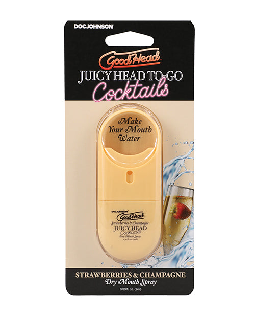 GoodHead Juicy Head Cocktails Dry Mouth Spray To-Go - Strawberries & Champagne