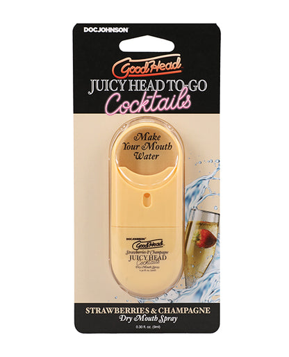 GoodHead Juicy Head Cocktails Dry Mouth Spray To-Go - Strawberries & Champagne