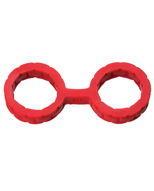 Japanese Bondage Silicone Cuffs Small - Red