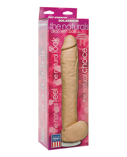 The Naturals 12" Cock w/Balls