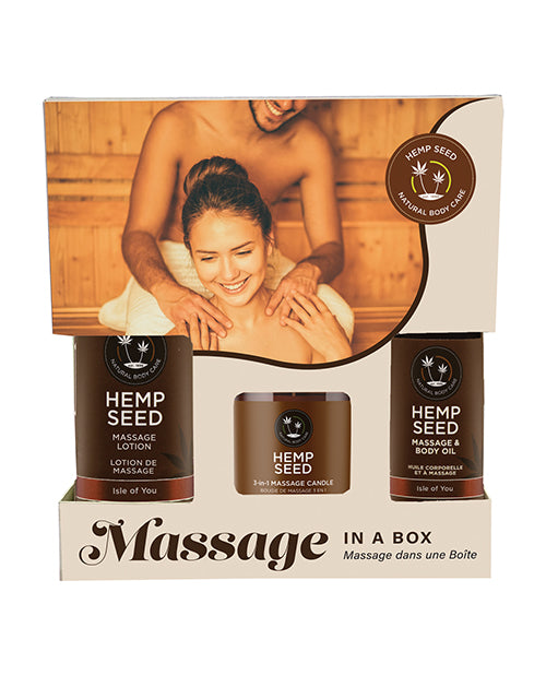Hemp Seed Massage Set with Oil, Lotion & Candle – myluxurytoys