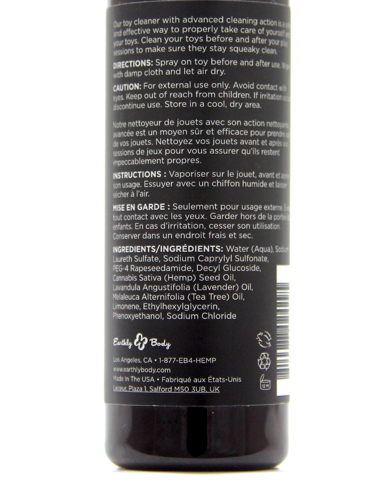 Earthly Body Hemp Seed Toy Cleaner - 4 oz