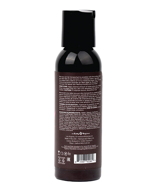 Earthly Body Hemp Seed Massage Lotion - 2 oz Skinny Dip