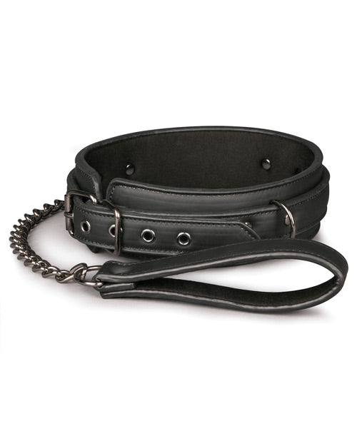 Easy Toys Fetish Collar w/Leash - Black