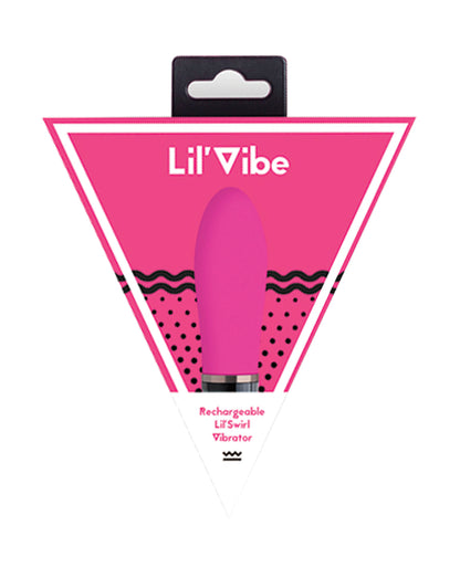 Lil' Vibe Swirl Rechargeable Vibrator - Pink
