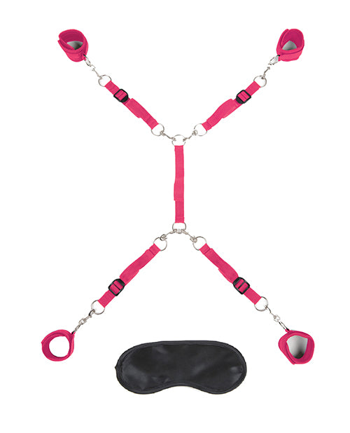 Lux Fetish Bed Spreader - Hot Pink