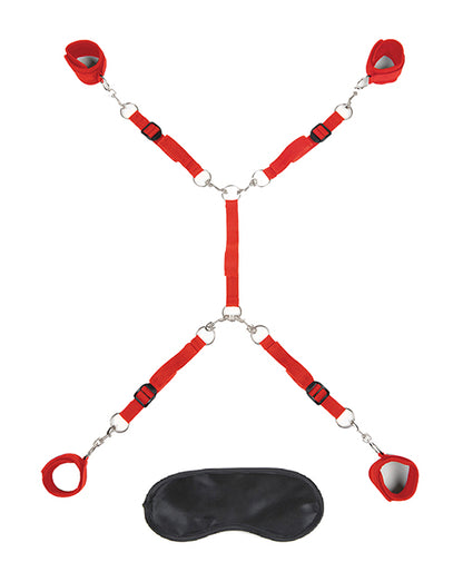 Lux Fetish 7 pc Bed Spreader - Red