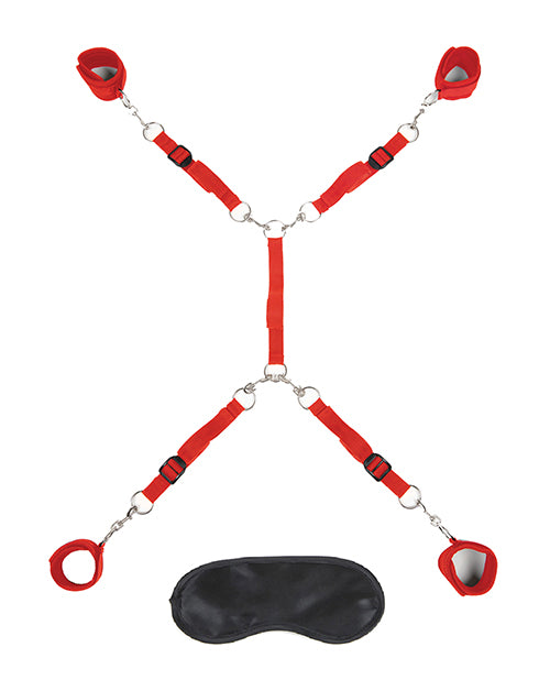 Lux Fetish 7 pc Bed Spreader - Red