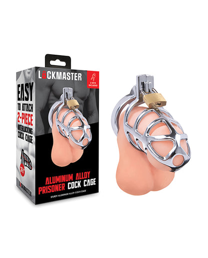 Lockmaster 3.75" Stainless Steel Prisoner Cock Cage - Silver
