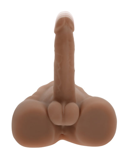 NO ETA Evolved Easy Rider Thrusting & Vibrating Life-Like Dildo - Dark