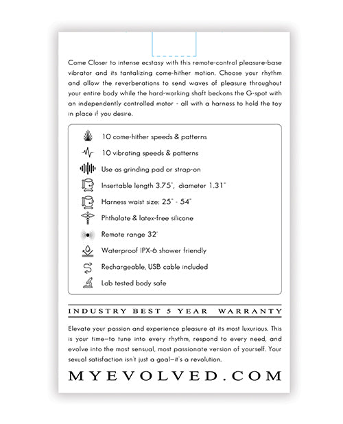 Evolved Come Closer - Black