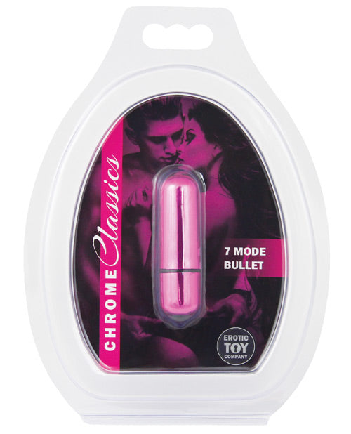 Erotic Toy Company Chrome Classics Bullet 7 Speed- Pink