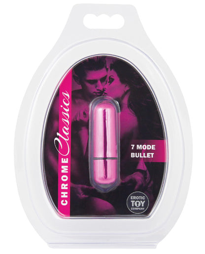 Erotic Toy Company Chrome Classics Bullet 7 Speed- Pink