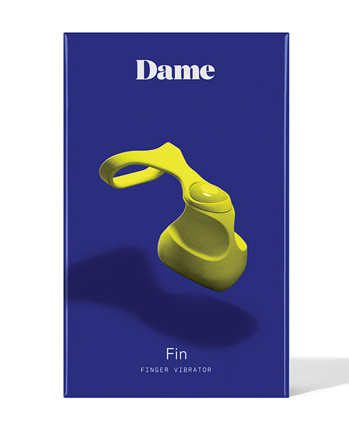 Dame Fin Finger Vibrator - Citrus