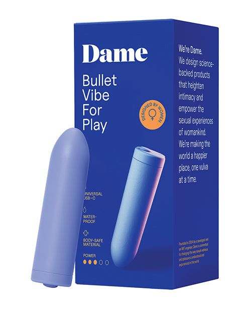 Dame Dame Zee Bullet Vibrator - Periwinkle - Image 3