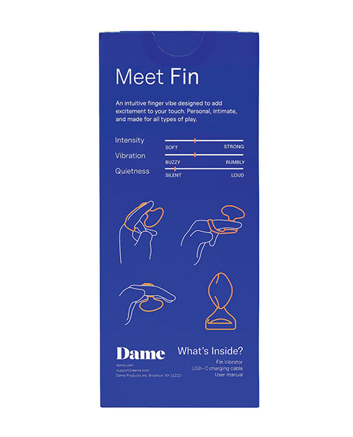 Dame Fin 2.0 Finger Vibrator - Citrus | Eldorado myluxurytoys Dame Fin 2.0 Finger Vibrator - Citrus | Eldorado myluxurytoys