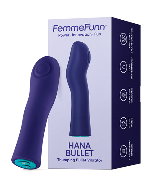 Femme Funn Hana Fingerlike Thumping Bullet - Dark Purple
