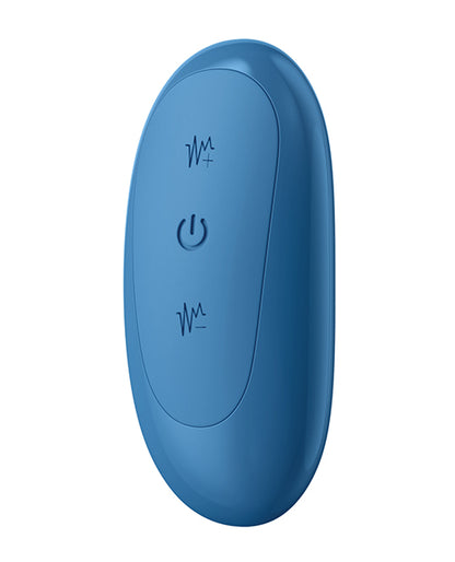 Luv Inc. Wavy Strap-On Luv Vibe - Blue