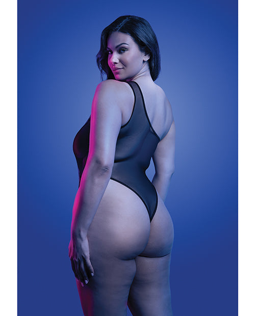 Luminescent Flash Reflective Floral Print Teddy - Black QN