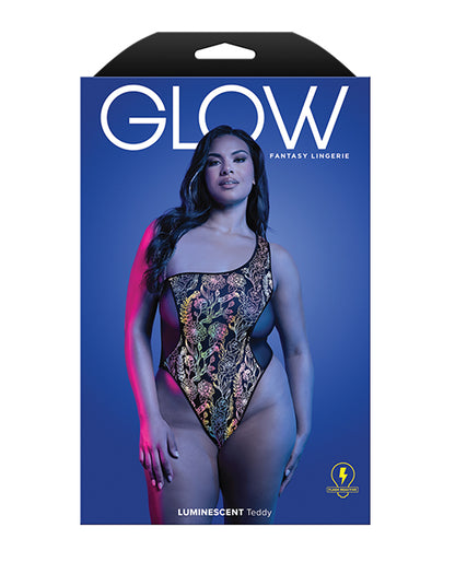 Luminescent Flash Reflective Floral Print Teddy - Black QN