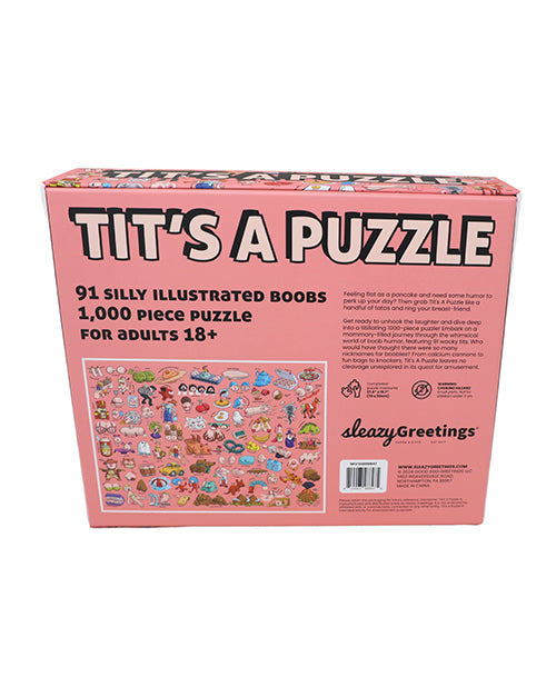 Tit's A Puzzle 1000 Piece Boob Themed Puzzle