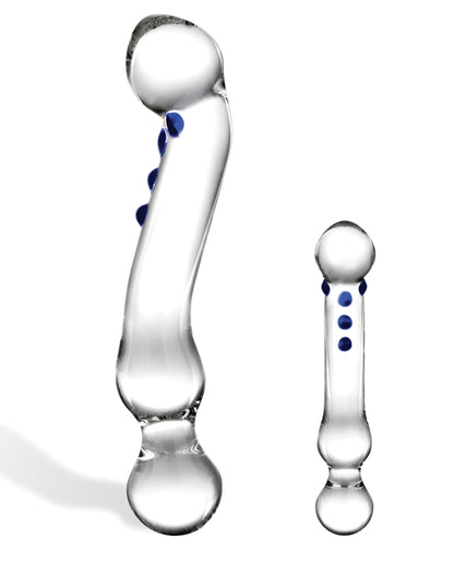 Glas 6" Textured G-Spot Glass Dildo