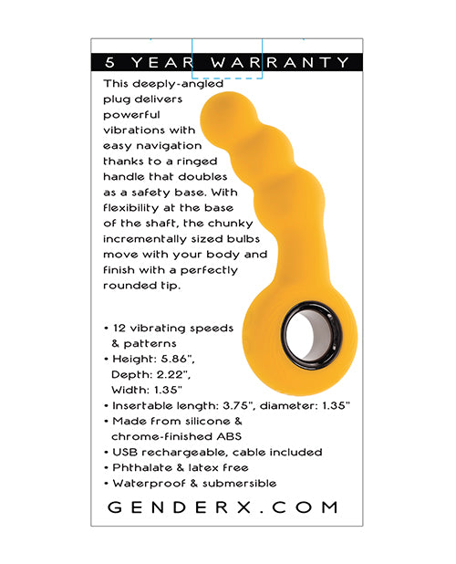 Gender X Gender X Bumble Angled Plug - Yellow - Image 6