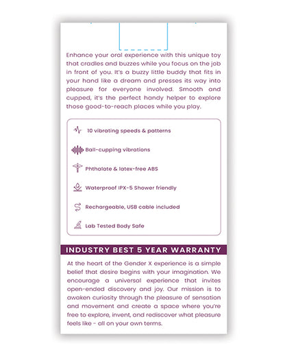 Gender X BJ Buddy - Burgundy