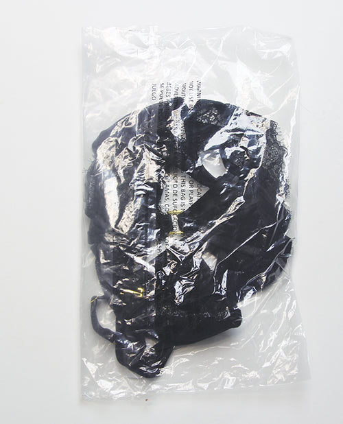 Nadia Lace & Mesh Cutout Teddy - Black LG