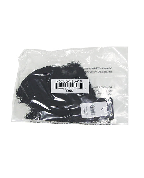 House of Desire Lana Sheer Lace V-Thong - Black 3X/4X - Image 4