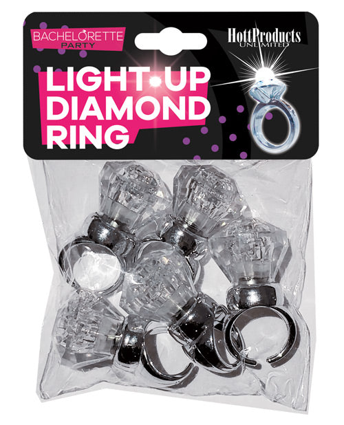 Light Up Diamond Ring - Pack of 5