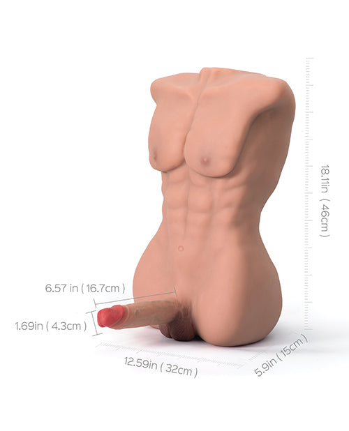 Atlas Torso Male Sex Doll with Flexible Dildo