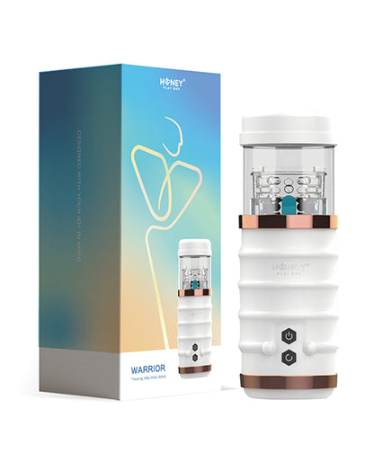 Warrior Auto Thrusting Male Masturbator - White