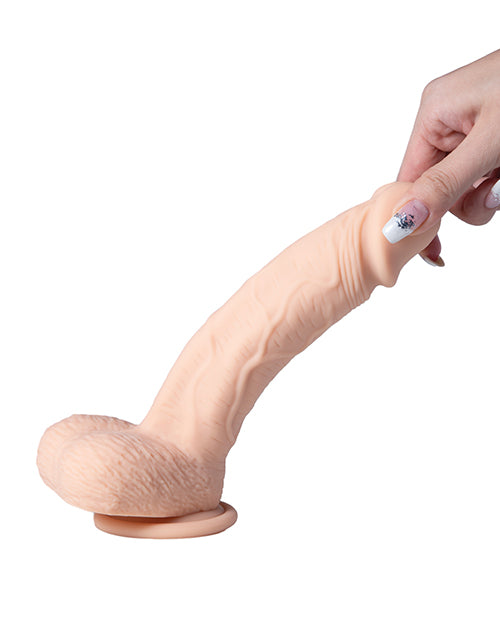 Paxton App Controlled Realistic 8.5" Vibrating Dildo - Ivory