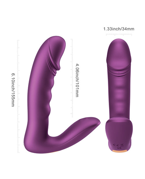 Honey Play Box RORA 2 Pressure Sensing App-Controlled Rotating G-Spot Vibrator & Clitoral Stimulator - Purple - Image 4