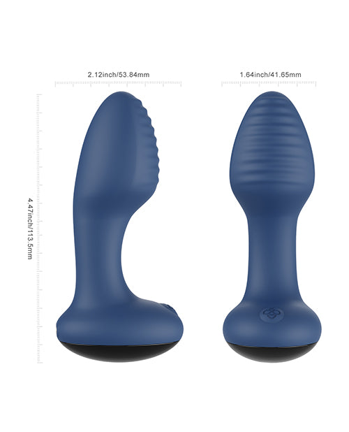 Frenzy Rotating Butt Plug - Blue