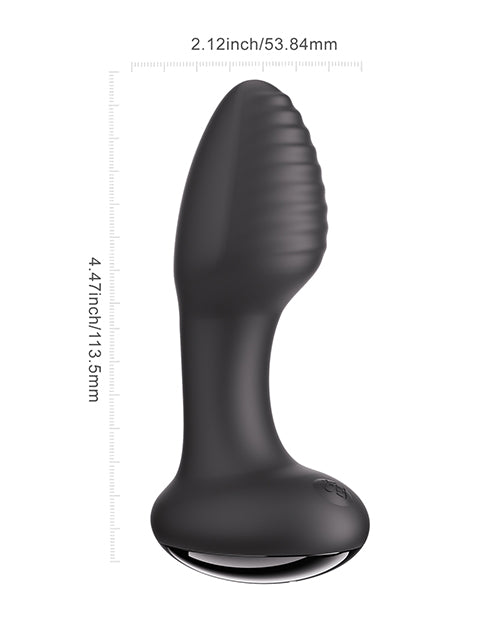 Frenzy Rotating Butt Plug - Black