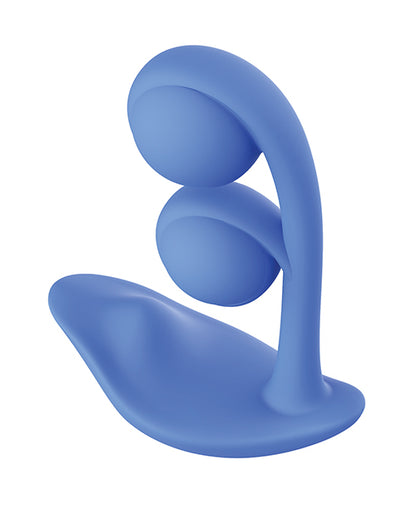 Melody Twin Balls Clit & G-Spot Vibrator - Blue