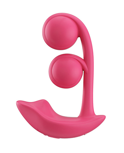 Melody Twin Balls Clit & G-Spot Vibrator - Pink