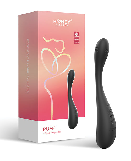 Puff App-Controlled Inflatable Kegel Ball - Black