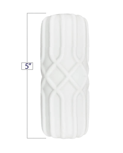 GeoStroker Three 5" Ultra-Soft TPR Stroker - White