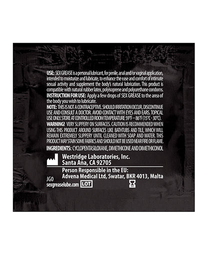 Sex Grease Silicone - 2 ml Foil