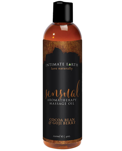 Intimate Earth Sensual Massage Oil - 120 ml Cocoa Bean & Goji Berry